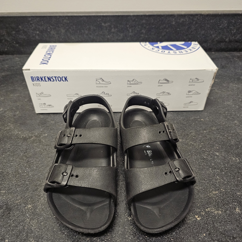 Birkenstock Kids Black Double-Strap Sandals